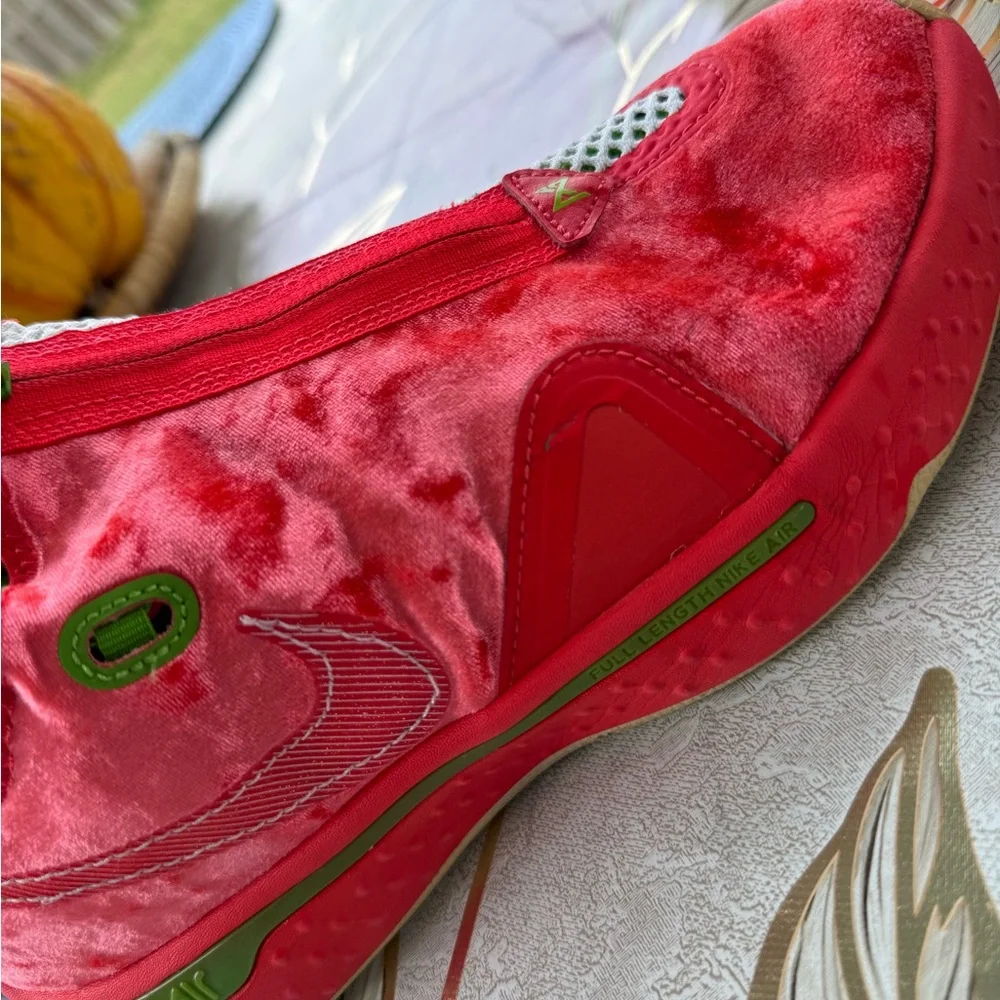 Nike Air PG 4 Christmas Edition Men's Sneakers Red Green Size 8 CD5079-602. - Picture 7 of 11